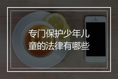 专门保护少年儿童的法律有哪些