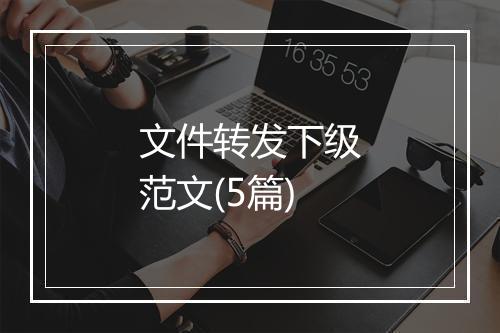 文件转发下级范文(5篇)