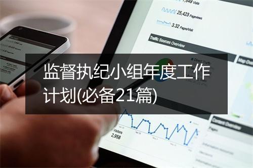 监督执纪小组年度工作计划(必备21篇)