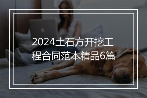 2024土石方开挖工程合同范本精品6篇