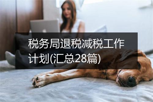 税务局退税减税工作计划(汇总28篇)