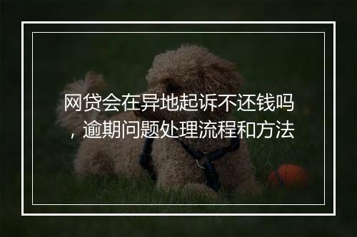 网贷会在异地起诉不还钱吗,逾期问题处理流程和方法