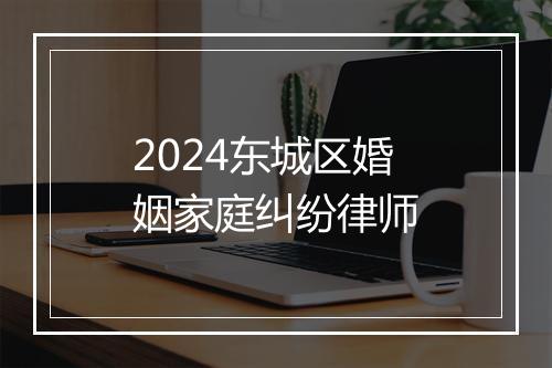 2024东城区婚姻家庭纠纷律师