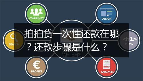 拍拍贷一次性还款在哪?还款步骤是什么?