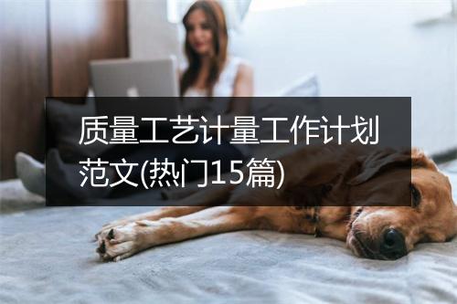 质量工艺计量工作计划范文(热门15篇)