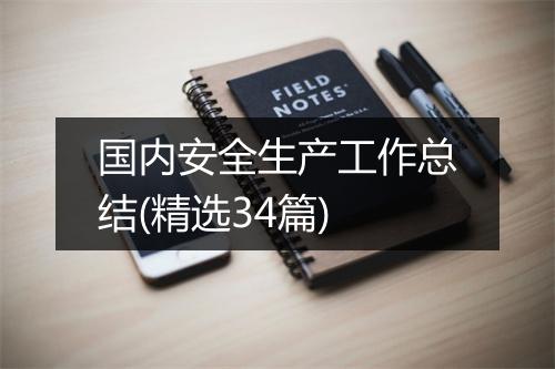 国内安全生产工作总结(精选34篇)
