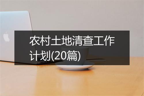 农村土地清查工作计划(20篇)