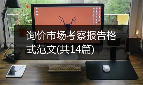 询价市场考察报告格式范文(共14篇)