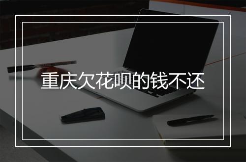 重庆欠花呗的钱不还