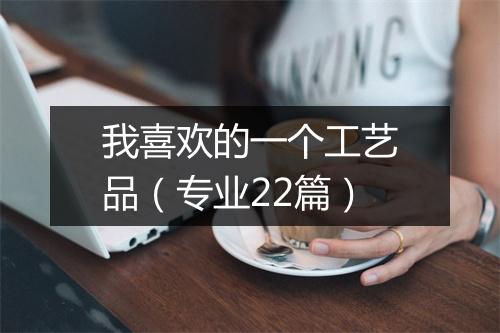 我喜欢的一个工艺品(专业22篇)