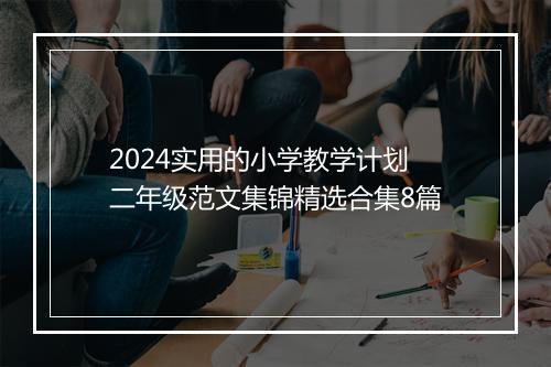 2024实用的小学教学计划二年级范文集锦精选合集8篇