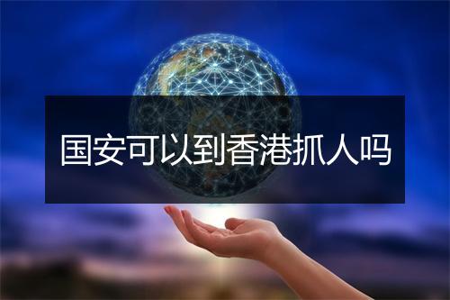 国安可以到香港抓人吗