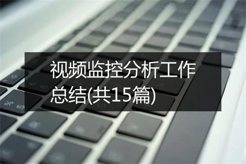 视频监控分析工作总结(共15篇)