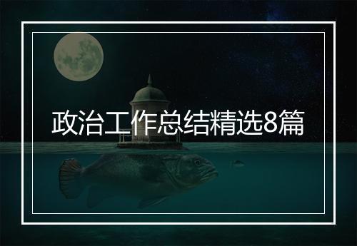 政治工作总结精选8篇