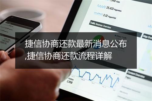 捷信协商还款最新消息公布,捷信协商还款流程详解