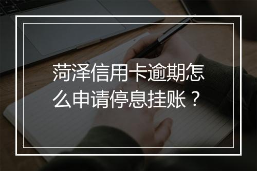 菏泽信用卡逾期怎么申请停息挂账?