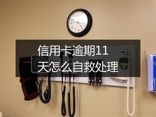 信用卡逾期11天怎么自救处理
