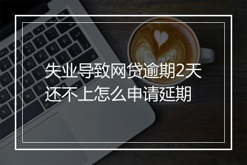 失业导致网贷逾期2天还不上怎么申请延期