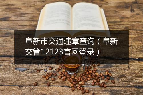 阜新市交通违章查询(阜新交管12123官网登录)