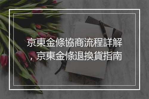 京東金條協商流程詳解,京東金條退換貨指南