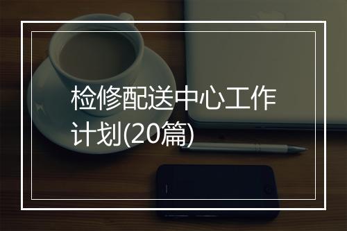 检修配送中心工作计划(20篇)