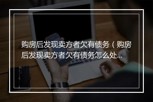 购房后发现卖方者欠有债务(购房后发现卖方者欠有债务怎么处理)
