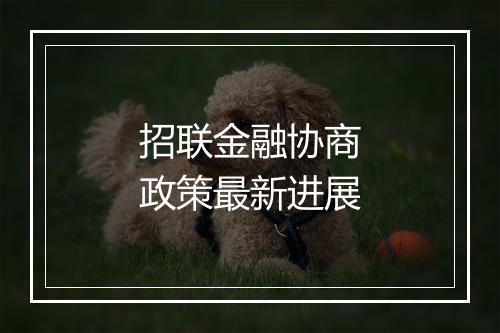 招联金融协商政策最新进展