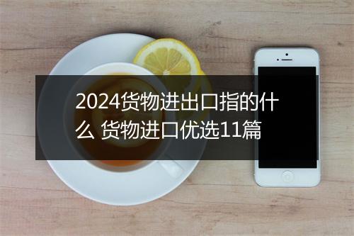 2024货物进出口指的什么 货物进口优选11篇