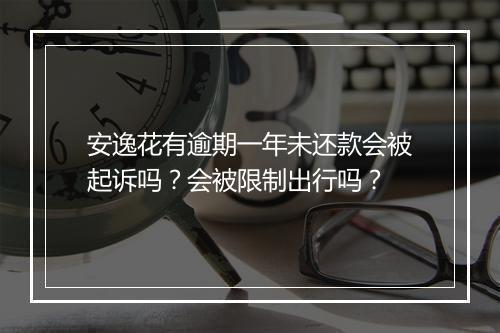 安逸花有逾期一年未还款会被起诉吗?会被限制出行吗?