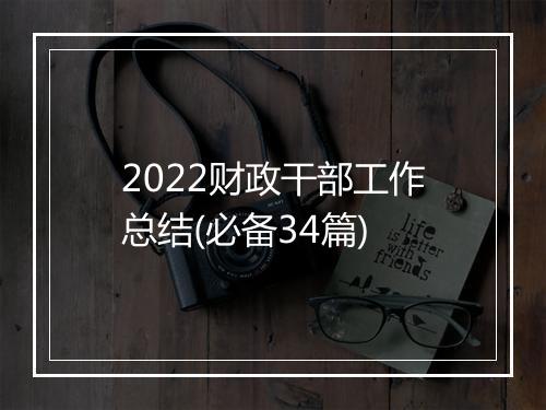 2022财政干部工作总结(必备34篇)
