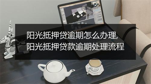 阳光抵押贷逾期怎么办理,阳光抵押贷款逾期处理流程