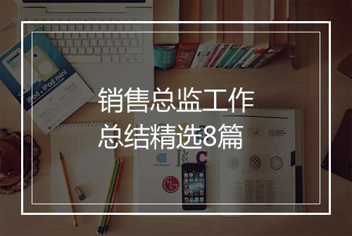 销售总监工作总结精选8篇