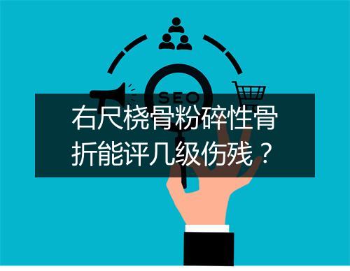 右尺桡骨粉碎性骨折能评几级伤残?