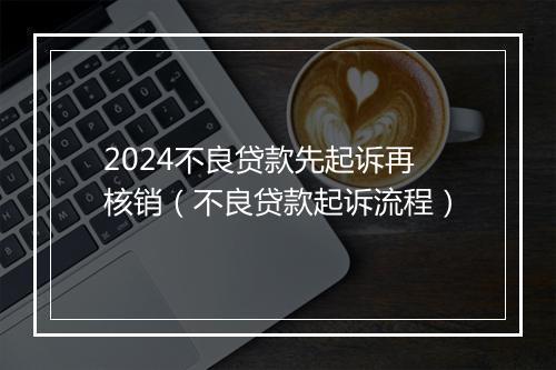2024不良贷款先起诉再核销(不良贷款起诉流程)