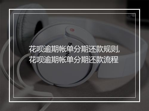 花呗逾期帐单分期还款规则,花呗逾期帐单分期还款流程