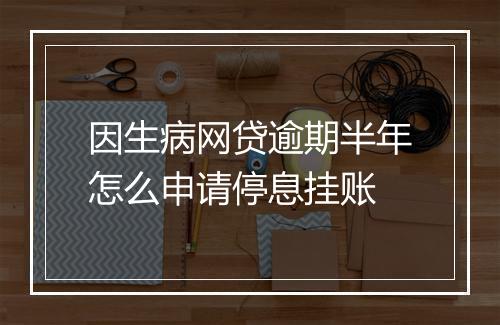 因生病网贷逾期半年怎么申请停息挂账