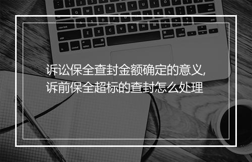 诉讼保全查封金额确定的意义,诉前保全超标的查封怎么处理