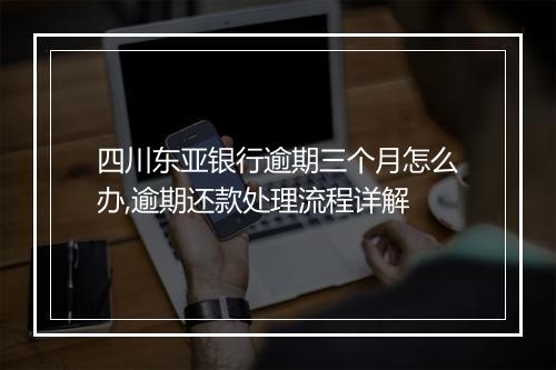 四川东亚银行逾期三个月怎么办,逾期还款处理流程详解