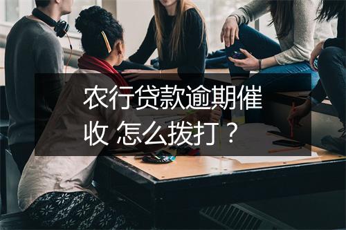 农行贷款逾期催收 怎么拨打?