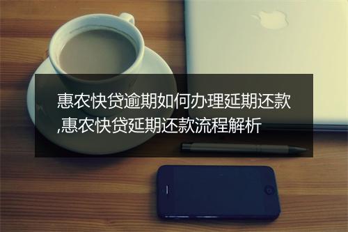 惠农快贷逾期如何办理延期还款,惠农快贷延期还款流程解析