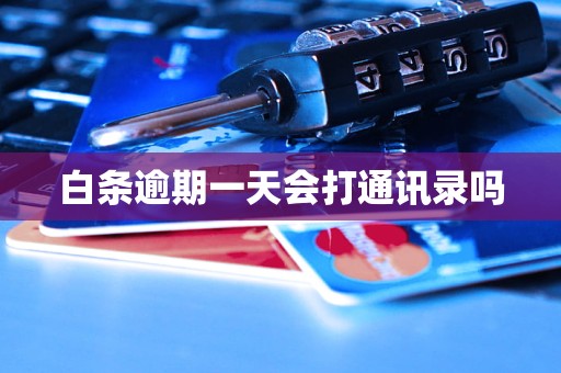 白条逾期一天会打通讯录吗