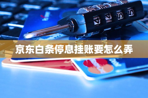 京东白条停息挂账要怎么弄