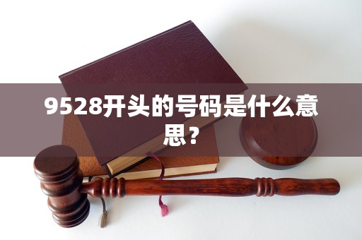 9528开头的号码是什么意思？