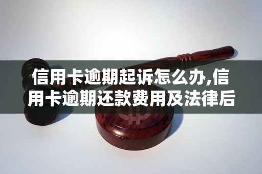 信用卡逾期起诉怎么办,信用卡逾期还款费用及法律后果