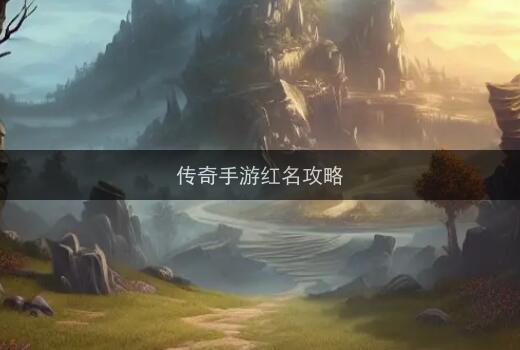 传奇手游红名攻略  传奇手游避免成为红名攻略