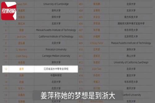 浙大招生办回应姜萍想报考，结果如何？